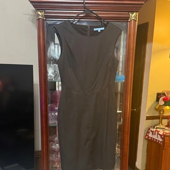 ANTONIO MELANI one button Charcoal Blazer with sleeveless sheath dress - Picture 3 of 8